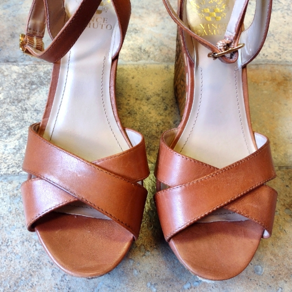 Vince Camuto Raven wedge sandals size 8B - Picture 6 of 12